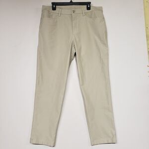 Lululemon Men's Pants Size 36x30 ABC Khaki Chino Athleisure
